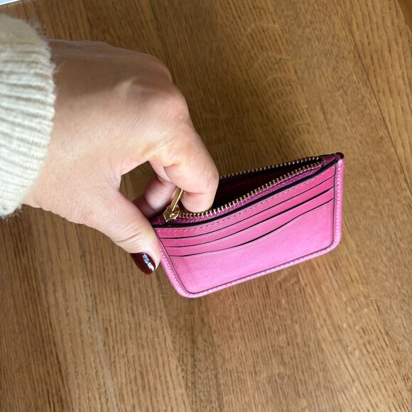 NEW Coach Pink Card Case Wallet - Picture 5 of 5